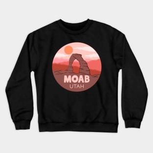 Moab Utah Sunset Minimalist Crewneck Sweatshirt